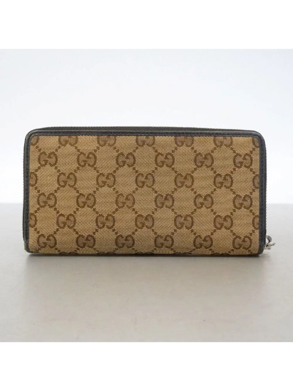 Gucci Wallet GG Canvas Brown Gold